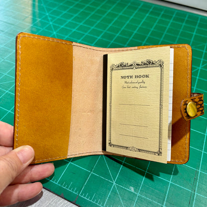 Leather Mini Notebook Cover | Weave | Gomez Handcrafted Leathergoods (TX)