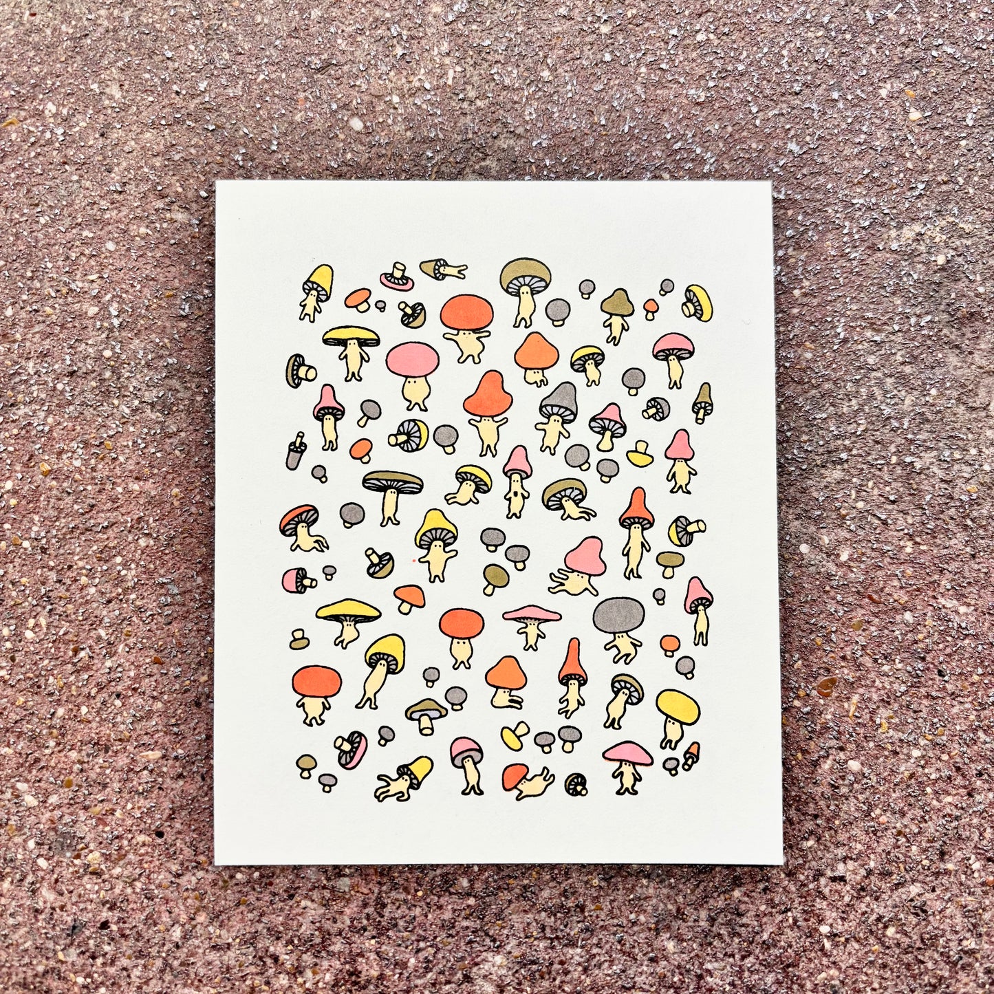 Many Many Mushrooms Screen Print | Daria Tessler (OR)