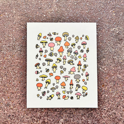 Many Many Mushrooms Screen Print | Daria Tessler (OR)