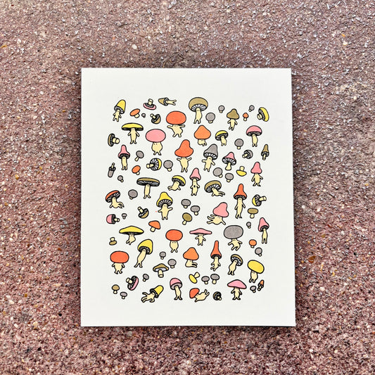 Many Many Mushrooms Screen Print | Daria Tessler (OR)