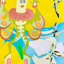 Load image into Gallery viewer, Marbled Mothman Screen Print | Daria Tessler (OR)
