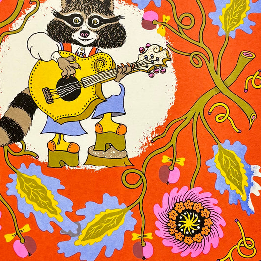 Guitar Raccoon Screen Print | Daria Tessler (OR)