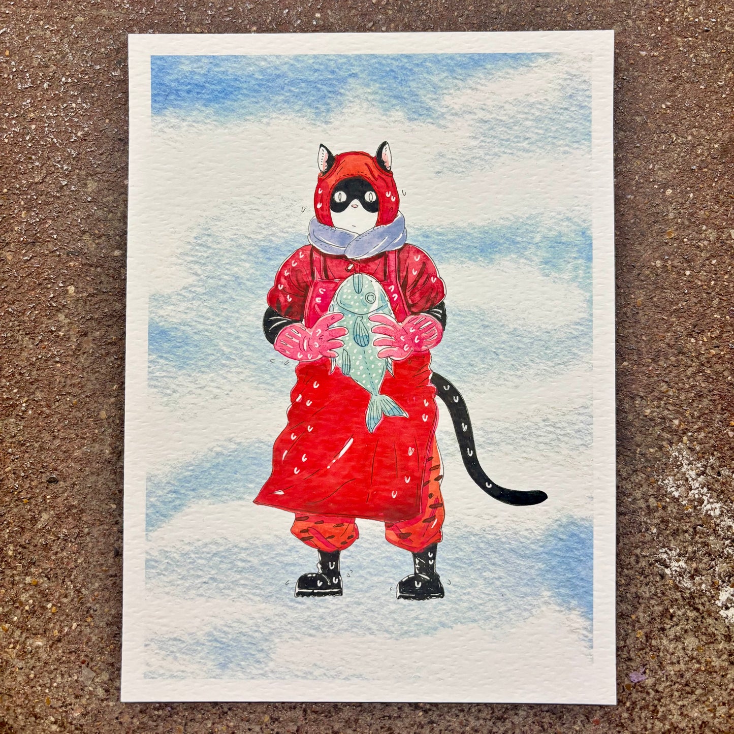 A Day at Work- Jagalchi Market Art Print | SY Choi (CA)