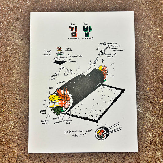 Kimbap Diagram Art Print | SY Choi (CA)
