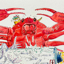 Load image into Gallery viewer, Crabby Doing Its Job Art Print | SY Choi (CA)
