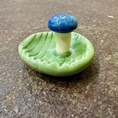 Teeny Tiny Faux Bois Mushroom Ceramic Ring Tray | Tasha McKelvey (VA)