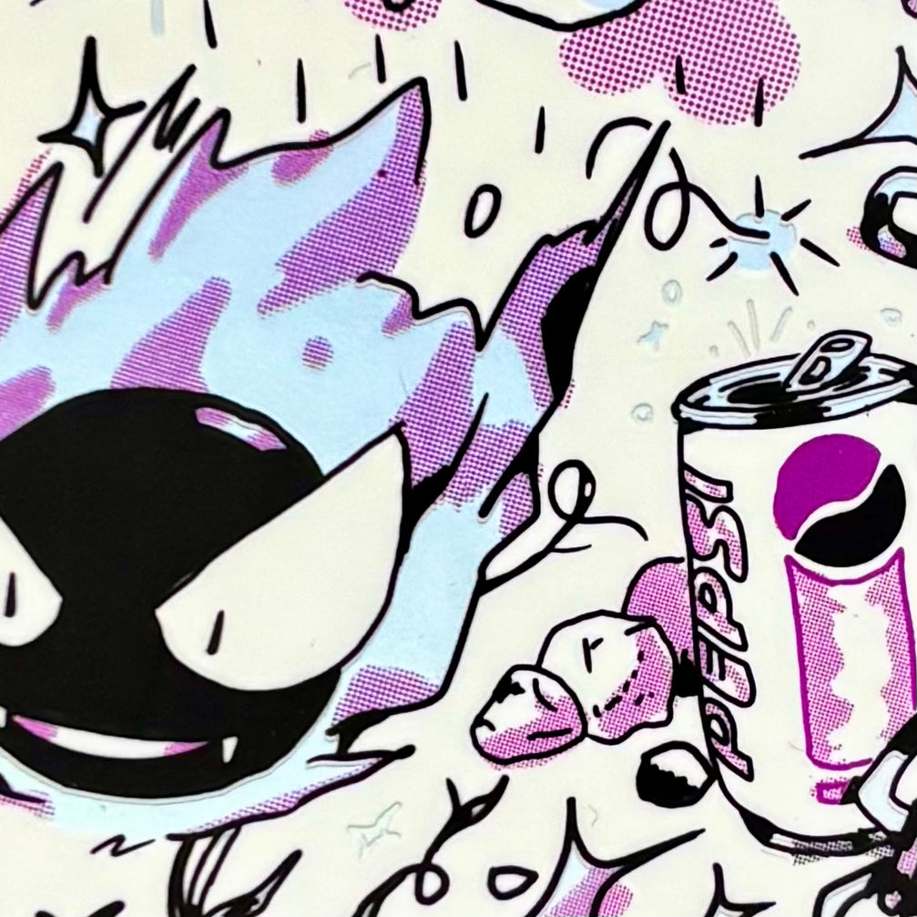 Ghostly Vinyl Sticker | Play Nice Press (TX)
