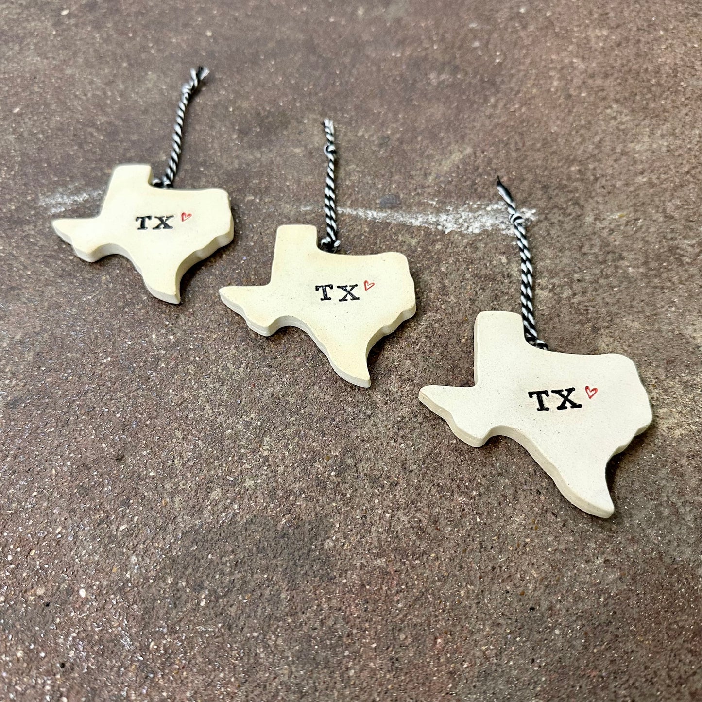 Texas State Ceramic Ornament | Tasha McKelvey (USA)