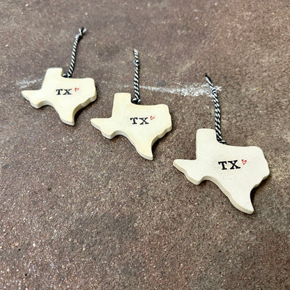 Texas State Ceramic Ornament | Tasha McKelvey (USA)