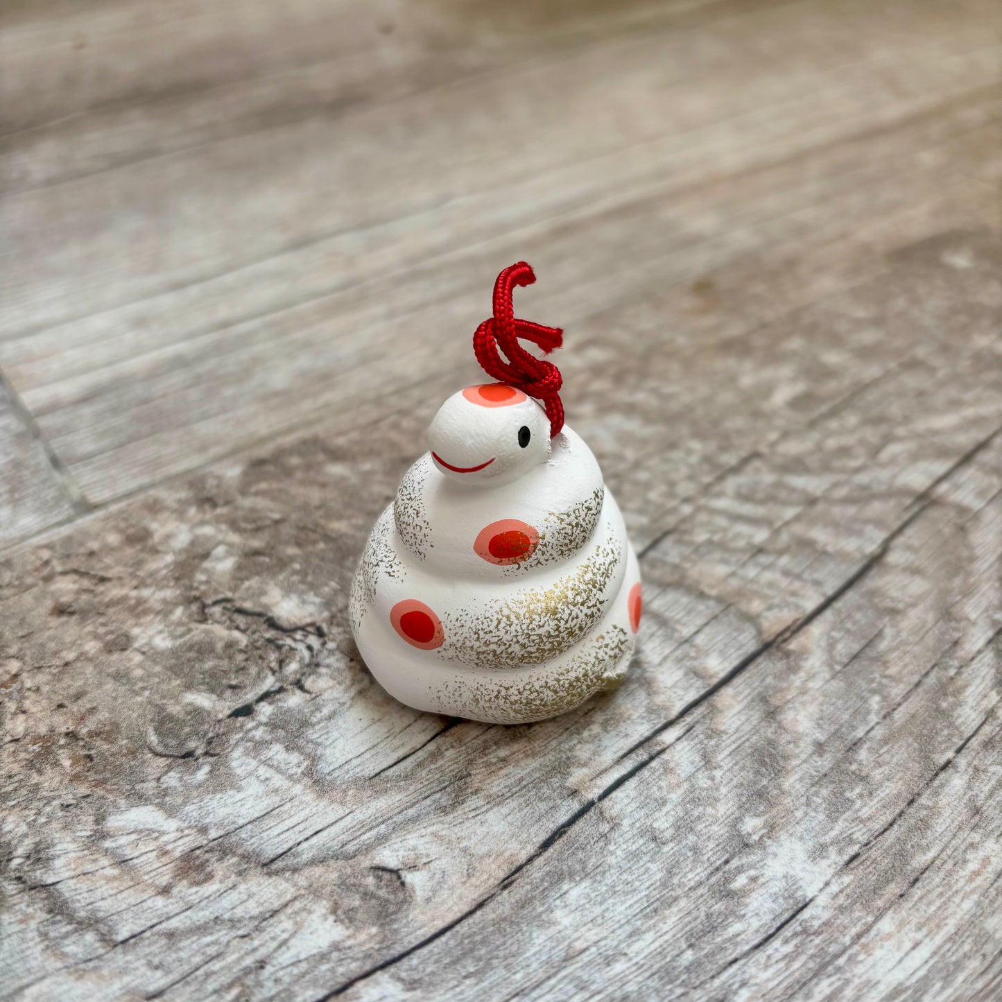 Snake Ceramic Bell Charm (Japan)