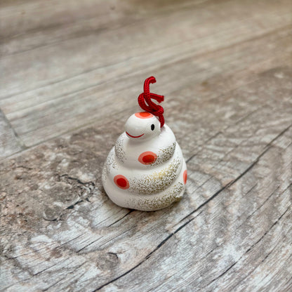 Snake Ceramic Bell Charm (Japan)
