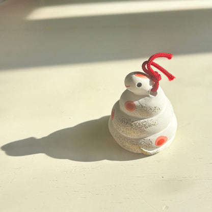 Snake Ceramic Bell Charm (Japan)