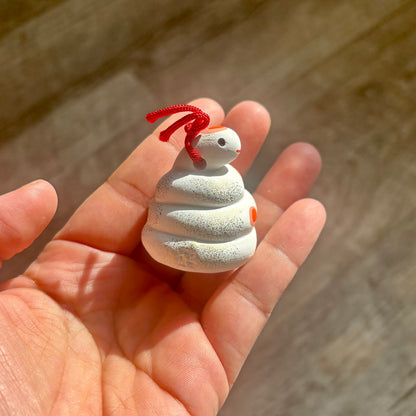 Snake Ceramic Bell Charm (Japan)