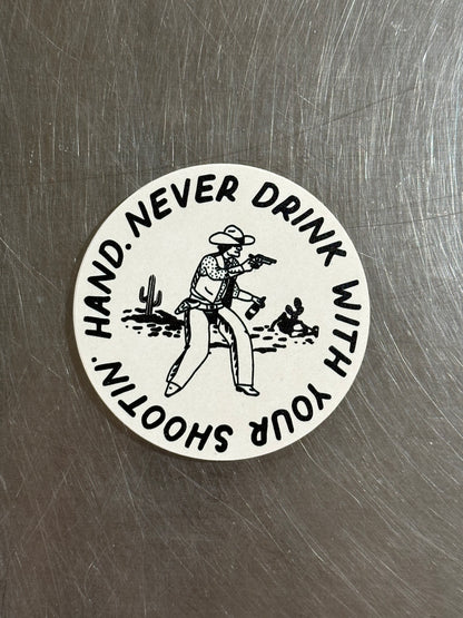 Shootn' Hand Coasters | 4 Pack | Janie Mata (TX)