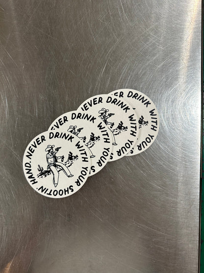 Shootn' Hand Coasters | 4 Pack | Janie Mata (TX)