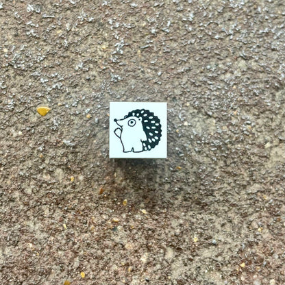 Hedgehog Chibi Rubber Stamp | SANBY x Yumi Kitagishi (Japan)