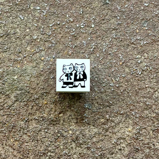 Cat Friends Chibi Rubber Stamp | SANBY x Yumi Kitagishi (Japan)