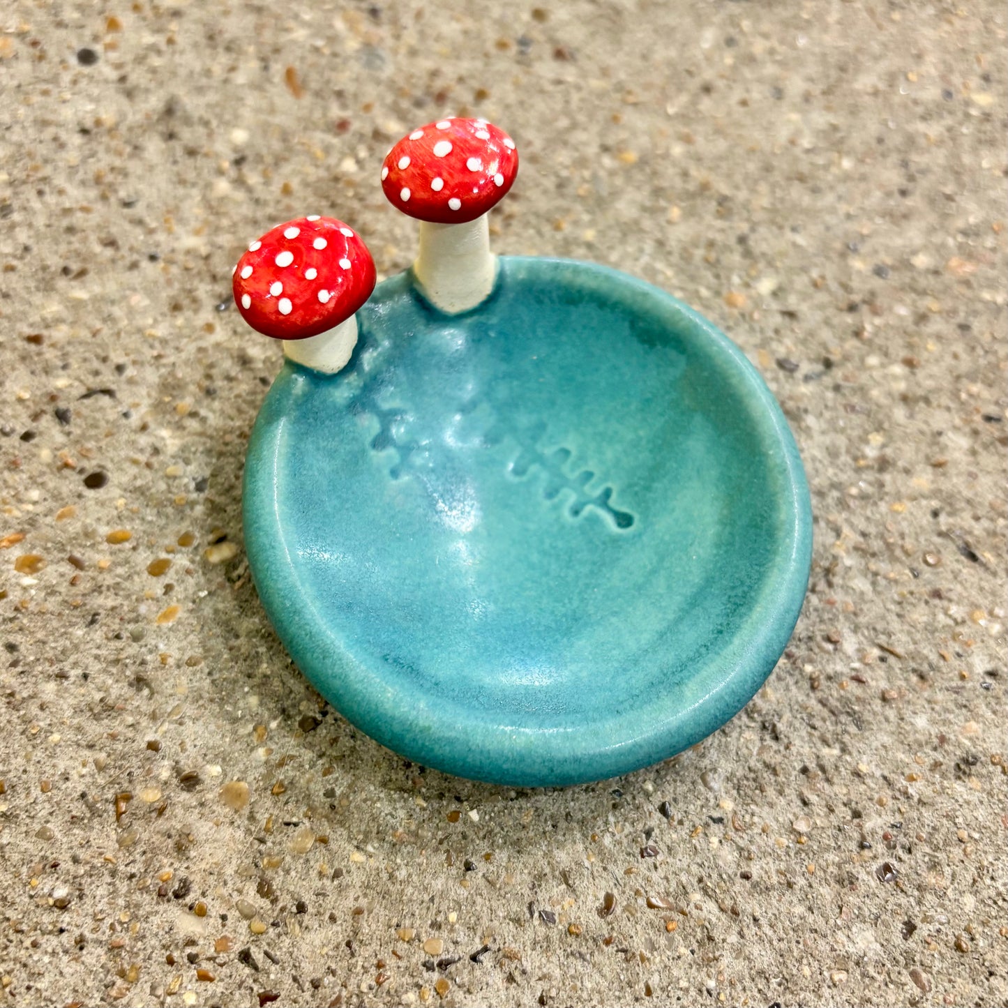 Mushroom and Fern Ceramic Ring Dish | Tasha McKelvey (VA)