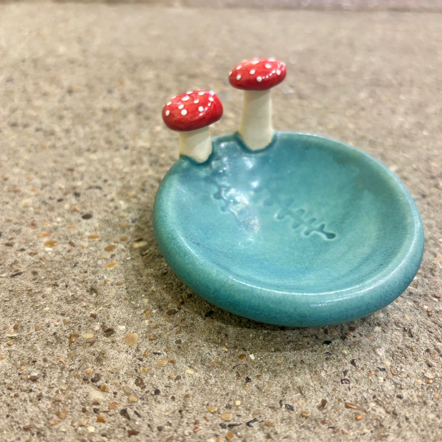 Mushroom and Fern Ceramic Ring Dish | Tasha McKelvey (VA)