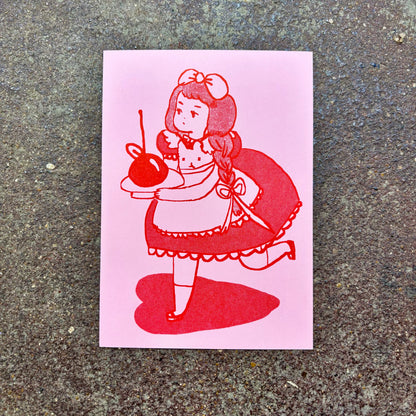Maid Cafe Risograph Print | Mylan Nguyen x Strange Powers Press (TX)