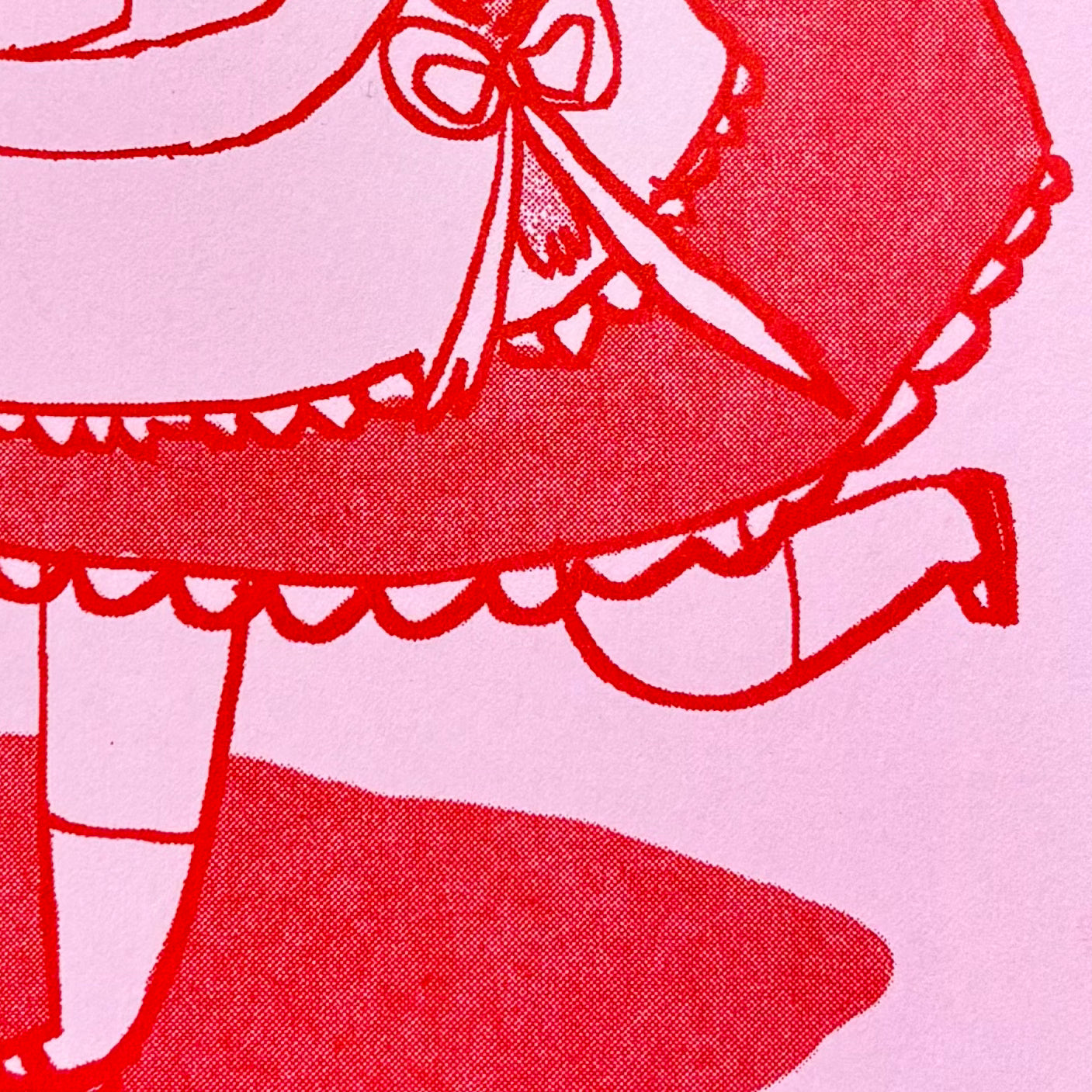 Maid Cafe Risograph Print | Mylan Nguyen x Strange Powers Press (TX)