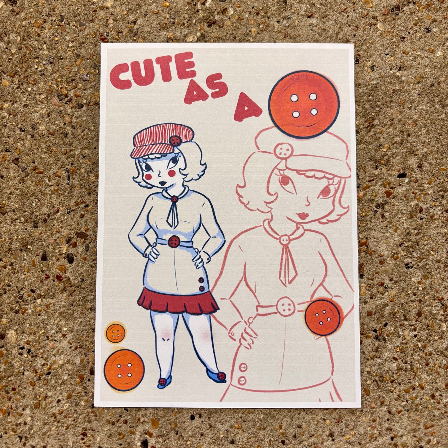 Cute as a Button Print | Naida Joy (TX)