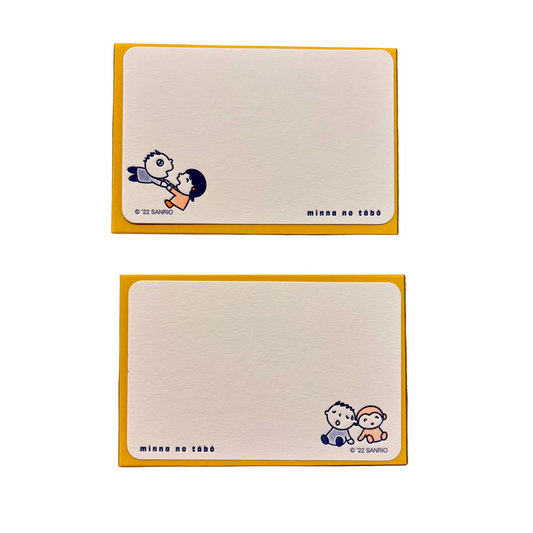 Minna no Tabo Notecard Set (set of 2) | Set A | ditto ditto x Sanrio (HK)