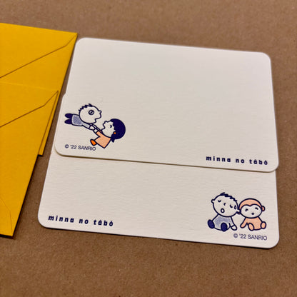 Minna no Tabo Notecard Set (set of 2) | Set A | ditto ditto x Sanrio (HK)