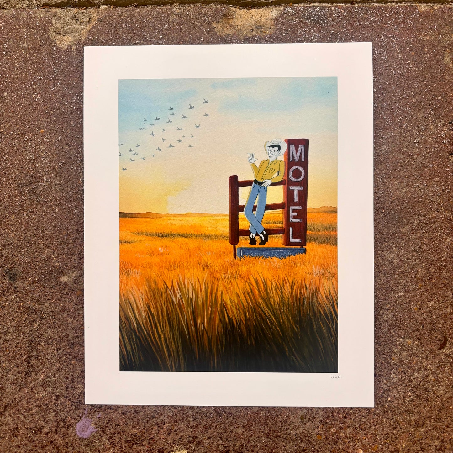 Lil Cowboy Art Print | Heather Sundquist Hall (TX)