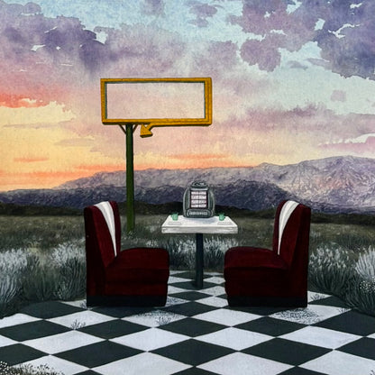 Diner Days Art Print | Heather Sundquist Hall (TX)