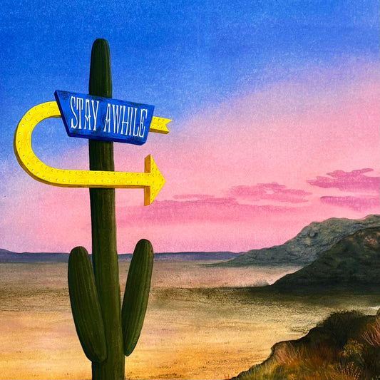 Stay Awhile Art Print | Heather Sunquist Hall (TX)