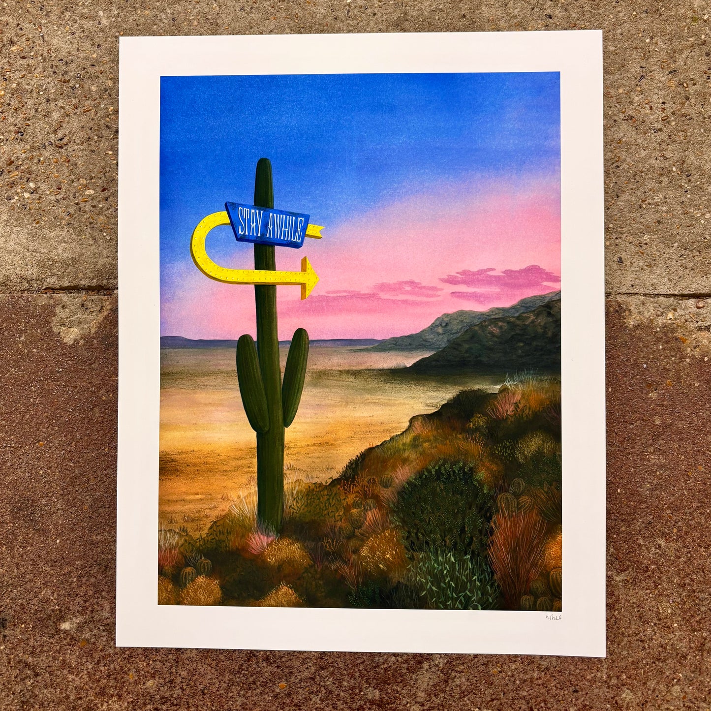 Stay Awhile Art Print | Heather Sunquist Hall (TX)