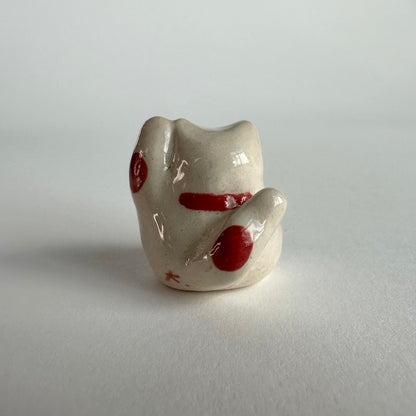 Lucky Cat Stoneware Mini Figurine | Taitau Fung (HK)