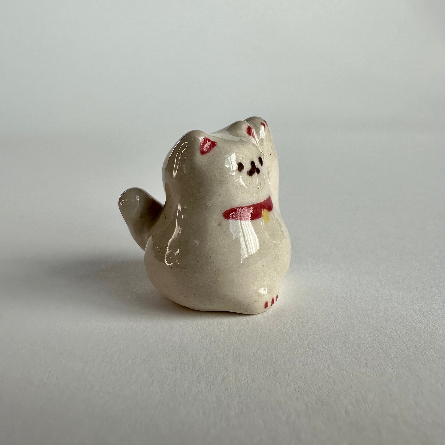 Lucky Cat Stoneware Mini Figurine | Taitau Fung (HK)