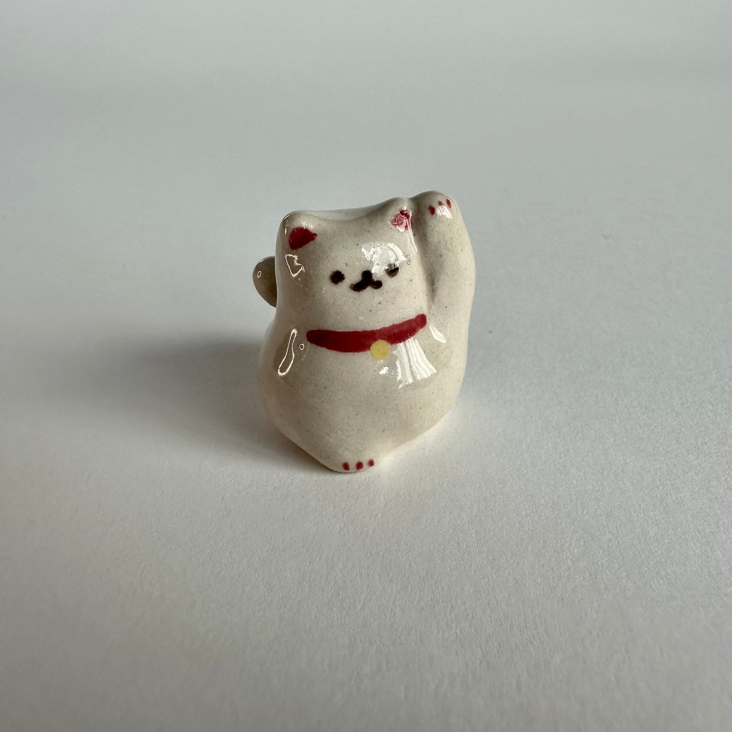 Lucky Cat Stoneware Mini Figurine | Taitau Fung (HK)