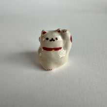 Load image into Gallery viewer, Lucky Cat Stoneware Mini Figurine | Taitau Fung (HK)
