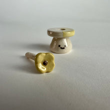 Load image into Gallery viewer, Flower Stoneware Mini Vase with Flower Pick | Taitau Fung (HK)
