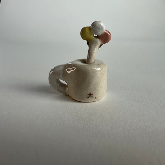 Mug Stoneware Mini Vase with Balloon Pick | Taitau Fung (HK)