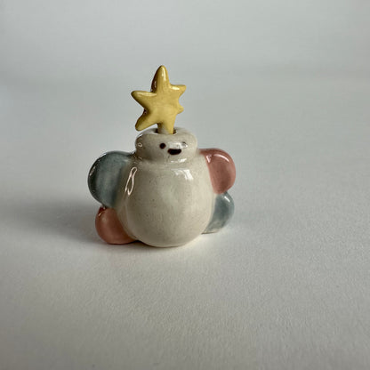 Butterfly Stoneware Mini Vase with Star Pick | Taitau Fung (HK)