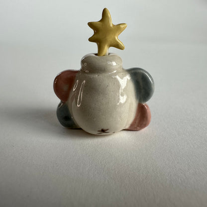 Butterfly Stoneware Mini Vase with Star Pick | Taitau Fung (HK)