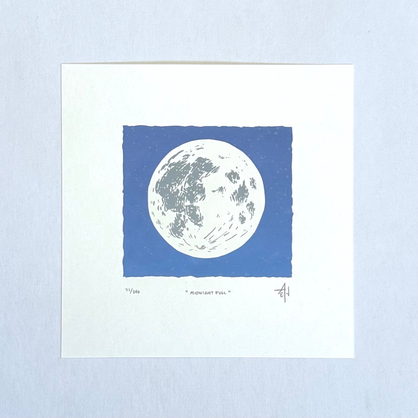 Midnight Full Moon Screenprint | Allison & Jonathan Metzger (IA)