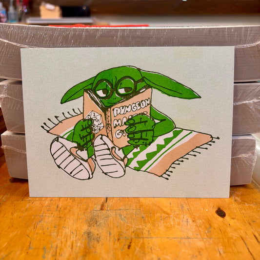 Goblin Book Club Risograph Art Print | Taro Waggoner (TX)