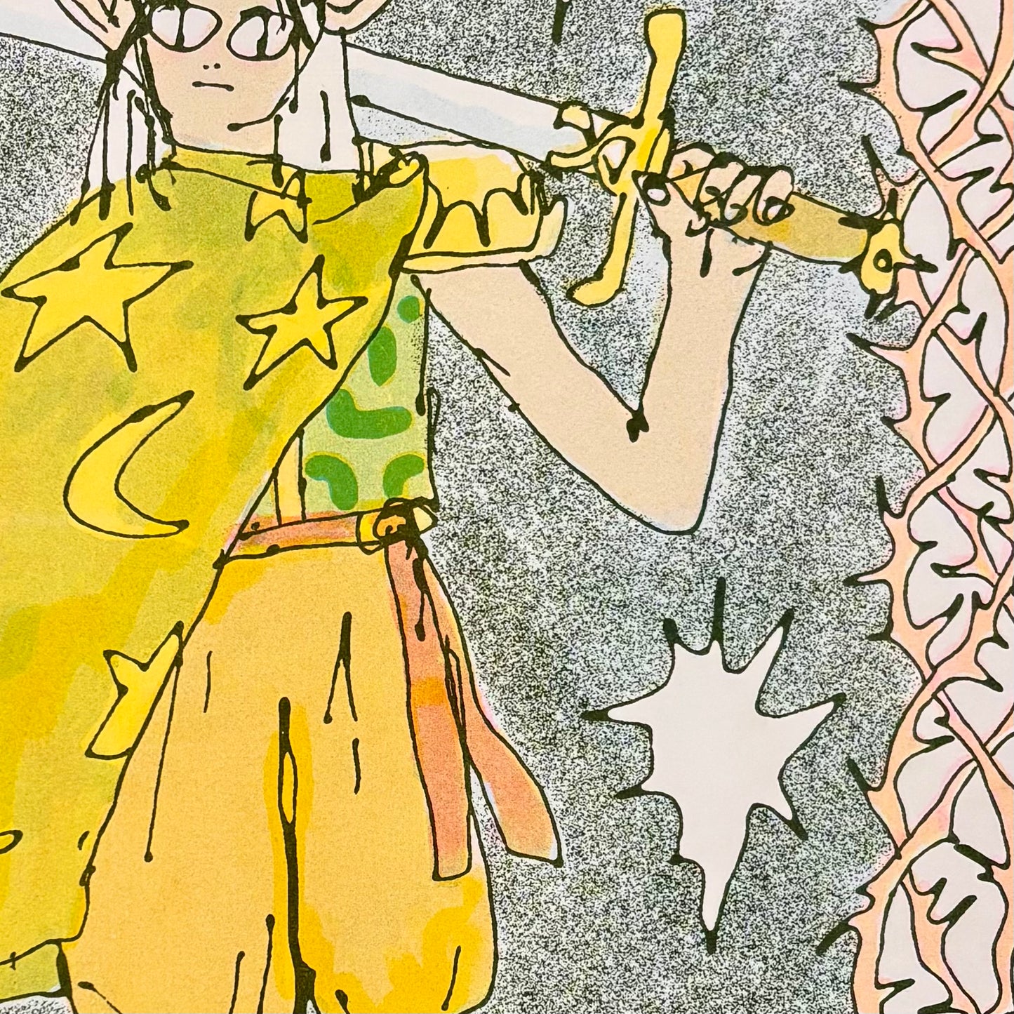 Elf Boi Risograph Art Print | Taro Waggoner (TX)
