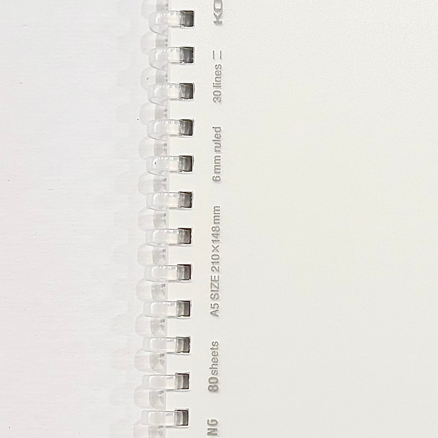 Soft Ring Ruled Notebook | A5 | Transparent Cover | Kokuyo (Japan)