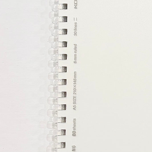 Soft Ring Ruled Notebook | A5 | Transparent Cover | Kokuyo (Japan)