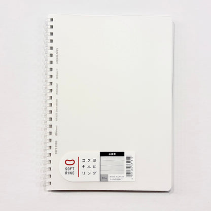 Soft Ring Ruled Notebook | A5 | Transparent Cover | Kokuyo (Japan)