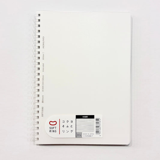 Soft Ring Ruled Notebook | A5 | Transparent Cover | Kokuyo (Japan)