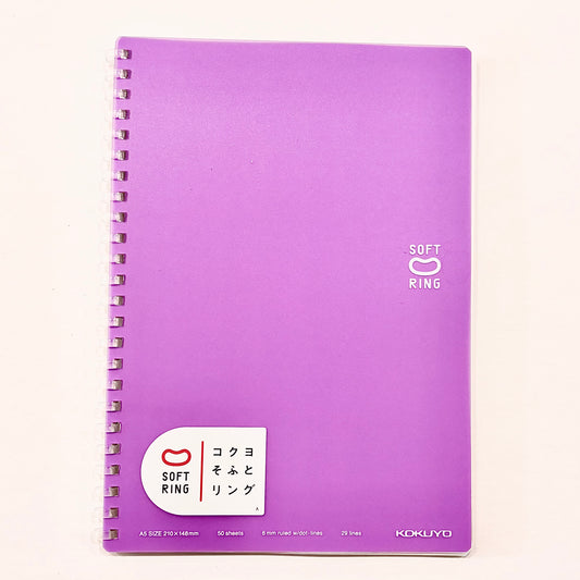 Soft Ring Ruled Notebook | A5 | Color Cover | Kokuyo (Japan)