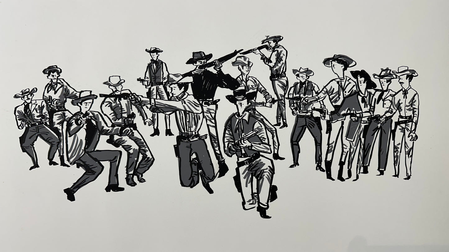 I Shoot You, You Shoot Me, I Shoot You Back Screenprint | Kylie Chan (HK)