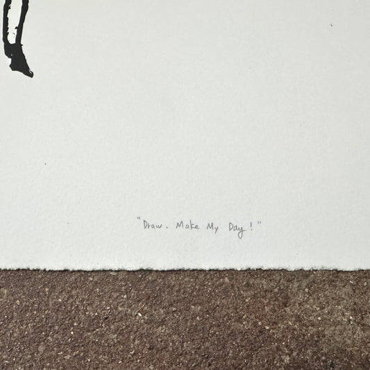 Draw. Make My Day Screenprint | Kylie Chan (HK)